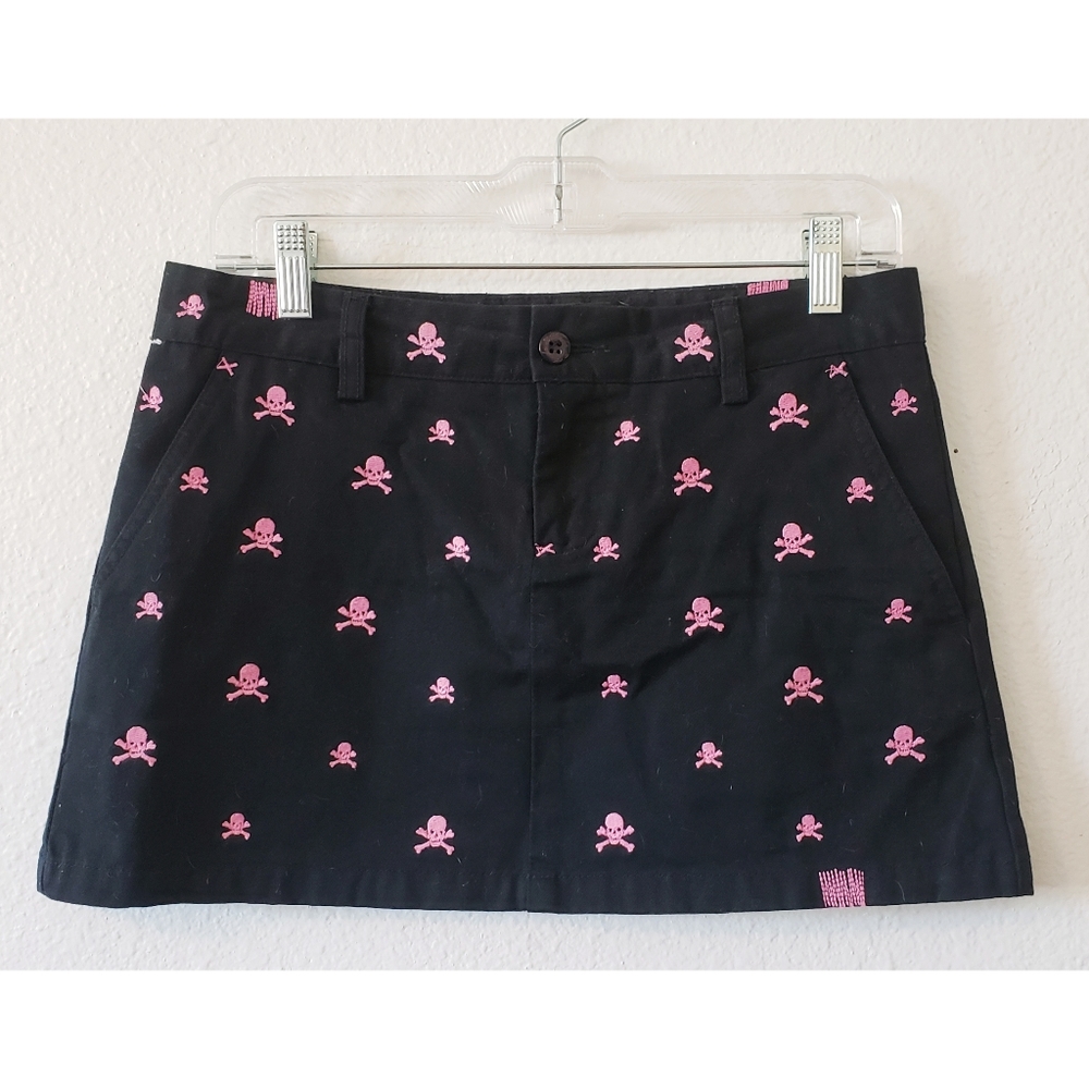 💗Pink☠Skulls☠ Vintage Mini Skirt